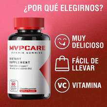MVPCARE Fudge de vinagre de manzana, suplemento de manzana,Vitamina B12,Mezcla probiótica exclusiva, apto para hombres y mujeres, 60 cápsulas - Otros - Ver 5