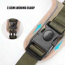 1pc Dog Harness, Anti-Pulling Pet Chest Strap With 2 Leash Clips, Adjustable Soft Padded Dog Vest, Reflective Oxford Cloth Harness With Easy-Control Handle, Suitable For Medium To Large Dogs - Vest And Leash Sold Separately - Black - View 8