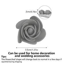 100/3000个迷你泡沫玫瑰花头，散装，适用于DIY工艺品、婚礼花束、婴儿派对中心装饰、插花、派对餐桌装饰、家居装饰、花园装饰、厨房、浴室、送她的礼物、送他的礼物、情人节礼物 - 白色 - 查看 3