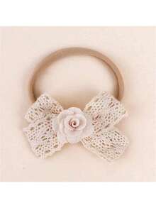 1 unidade de faixa de cabelo infantil elástica com estampa floral, versátil, estilo europeu e americano. Faixa macia e elástica com flor rosa e laço, ideal para bebês (cor e modelo enviados aleatoriamente). - Multicolorido - Ver 11