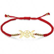 Women String Bracelets - Red - - View 9