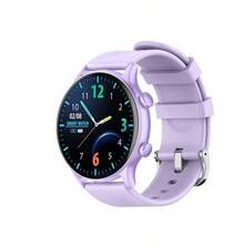 Reloj deportivo inteligente de color negro con pantalla táctil redonda Retina, impermeable IP68 para llamadas, 100 modos - Blanco - Ver 6