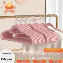 1个/10个/20个/30个装家用衣架，短颈防滑隐形衣架，家居收纳必备 - 彩色 - 查看 9