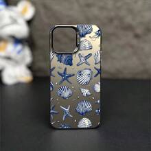 1pcs Seashell Starfish Phone Case Compatible with Apple Phone 11 12 13 14 15 16 17ProMax X 7plus 8plus Xs Max XS Antidrop Phone Case Silicone Vintage Girlish Style Cute Fashion Can Be Given To Friends Can Be Given To A Lover - Negro - Ver 5