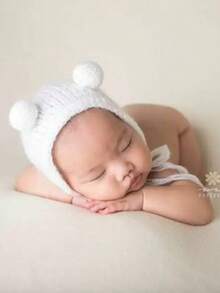 Newborn Photography Prop Handmade Knitted Cute Baby Hat