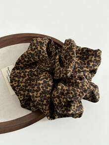 1个复古红色格子发圈，菱形千鸟格双色格纹波西米亚风涤纶弹力发圈，适合女士和女孩休闲佩戴，四季皆宜的情人节发圈，可作礼物或马尾辫发饰