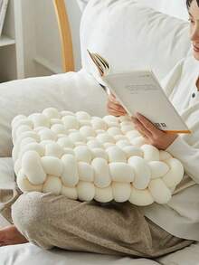 1个手工编织方形靠垫，可用作沙发抱枕、椅垫、地垫、靠背垫、腰枕，适合房间装饰，可放置于书房、卧室和客厅的椅子垫、座垫、游戏椅垫、办公椅垫、汽车座椅垫、椅子靠枕。 - 彩色 - 查看 6