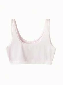 Balabala 女童训练文胸，防凸柔软舒适露脐上衣，青少年入门内衣 - 紅色調 - 查看 2