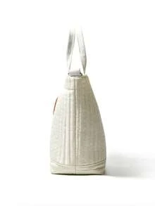 Túi đựng tã cho bà bầu thêu họa tiết, túi xách đa năng ngoài trời dành cho mẹ, túi đeo vai chần bông có ngăn đựng bình sữa. - Túi xách cho mẹ 4513 - Xem 12