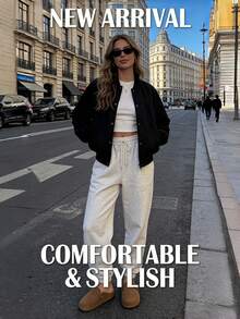 女士平底拖鞋，勃肯鞋风格，纯色闭趾拖鞋，休闲平底鞋，新品上市，独特拖鞋，凉鞋，时尚圆头搭扣装饰，一脚蹬穆勒鞋，秋季鞋款，鞋子，拖鞋，凉鞋，女士拖鞋，驼色拖鞋，女鞋，卡其色鞋，经典女鞋 - 駝色 - 查看 4