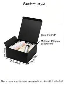 8pcs Black Gift Boxes With Lids, Groomsman Proposal Boxes, Suitable For Wedding, Graduation, Holiday And Birthday Gift Packaging - Black - View 9