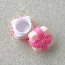 5g tom fyrkantig rosetttub för läppbalsam, gör-det-själv-bärbar rosa krämburk, återfyllningsbar provbehållare för kosmetiskt läppglans - Rosa - Visa 7