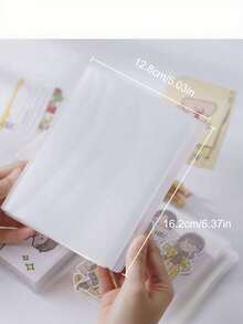 1pc 40 Sheets/80 Pages A6 Size Photo Album, Portable Transparent Photo Album, Photo Collection Folder, School Supplies, Small Card Album, Postcard/Trading Card Collection Set