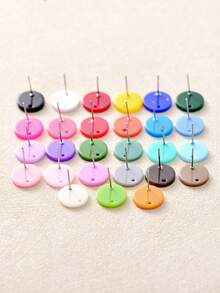 20pcs Acrylic Earring Studs, Women Fashion Jewelry DIY Earring Making Accessories