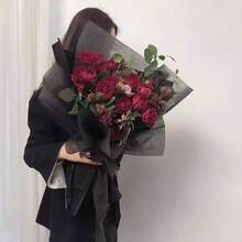 20pcs/Pack Milk Cotton Small Flower Bouquet Packaging Material, Fresh And Minimalist Style Flower Lining