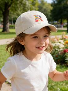 Mũ lưỡi trai trẻ em in 26 chữ cái, phù hợp cho cả bé trai và bé gái, thích hợp cho hoạt động ngoài trời hàng ngày, thoáng khí, chống tia UV, có thể giặt, thời trang đa năng, lý tưởng cho đồ dùng học tập, quà tặng trẻ em và mùa tựu trường. - Nhiều màu - Xem 3