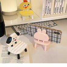 1个可爱桌面手机支架，创意床头配件，软胶手机支架，流媒体伴侣，兼容、安卓手机，生日礼物，送给家人、朋友的礼物，生日手机配件，承重力强 - 彩色 - 查看 4