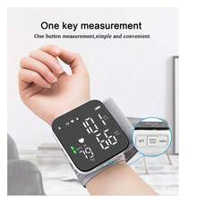 Wrist Blood Pressure Monitor With LED Large Display, One-Button Operation, Blood Pressure Measurement - Multicolor - View 2