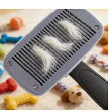 FLASH 12.5CM Premium Pet Slicker Brush – Self-Cleaning Stainless Steel Teeth, Durable Comfort Grip Handle, Gentle Dematting Tool For Long/Short Hair Dogs & Cats, Sturdy High-Quality Plastic Body. - Black - View 8