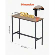 Outdoor Table - 39 X 16 X 35.5 Pulgadas - View 3