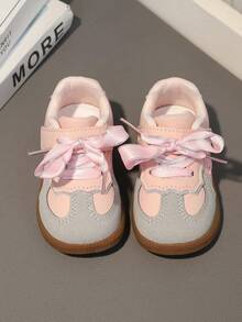 1双秋季婴儿幼儿训练鞋，软底男女童婴儿运动鞋 - 粉色 - 查看 5