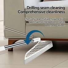 1pc Magic Broom Longer Version 90cm/35.5inch Rubber Strip Broom Broom Silicone Sweep Cleaning Floor Wiper Silicone Broom Domestic Toilet Lazy Broom ,A Broom Beloved By Young People, Middle-Aged Women, And The Elderly - 灰色 - 查看 5