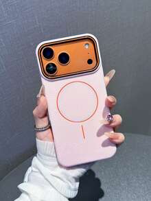 1个粉色磁吸皮革纹理手机壳，兼容 17、17 Pro、17 Air、17 Pro Max、11、11 Pro、11 Pro Max、12、12 Pro、12 Pro Max、13、13 Pro、13 Pro Max、14、14 Pro、14 Plus、14 Pro Max、15、15 Pro、15 Plus、16、16 Pro、16 Pro Max、16 Plus - 粉色 - 查看 3