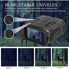 Prismáticos de Visión Nocturna 4K - 10x Zoom, 42MP, Pantalla TFT 3", Soporte WiFi, Adecuados para Actividades al Aire Libre, Observación de Vida Silvestre y Paisajes - 1 - Ver 7