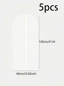 [PEVA Breathable Dust Cover] Anti-Moth Breathable Dust Garment Cover - Hanging Clothes Bag - Home Storage Bag, Wardrobe Hanging Organizer - Multicolor - View 9