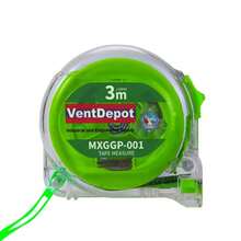 Flexómetro Retráctil Fluorescente, MXGGP-001, 1 Pza, 3mx19mm, ABS y Acero al Carbono, Transparente y Verde. - 5 mx 19 mm - Ver 3