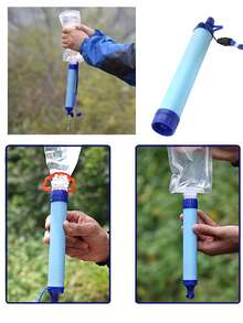 1pc Outdoor Camping Emergency Water Filter, Portable Water Purifier, Outdoor Gear