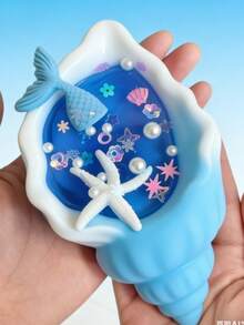 1pc Seashell Squeeze Toy - Stress Relief Squeeze Toy - Slow Rebound Squeeze Toy - Relieve Anxiety - Sensory Squeeze Toy - Office Stress Relief Toy - Birthday Gift - Holiday Gift - Gift - Easter Gift - Valentine's Day Gift - Multicolor - View 2