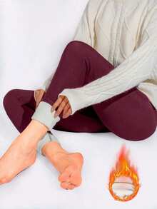 1Pc Autumn Winter Women Running Sport Leggings Fleece-Lined Thickened Breathable High Waist Plush Yoga Pants Outdoor Cycling Running Fitness Skiing Leggings Tights Women's Winter Clothing Of Women's Winter Clothing Womens Winter Fashion Women's Winter Promotion Of Women's Winter Clothing Christmas  Leggings Set Leggings Women  Conjunto Deportivo  Leggings Para Mujer Licras Para Mujer Joggers Women  Jogger Para Mujer  Joggers  Leggings De Mujer  Leggings For Women  Yoga Pants  Gym Set  Ropa Deportiva - Đỏ - Xem 3