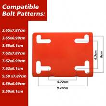 Aro de baloncesto de repuesto de 45,72 cm, para montaje en pared o puerta, resistente y flexible, con red, apto para aros de baloncesto enterrados y de pared, para interior y exterior (rojo) - Rojo - Ver 4