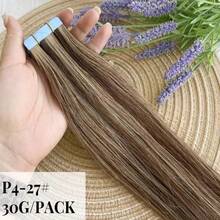 Tape In Hair Extension Human Hair Straight Invisible Tape In Human Hair Extension 2.5g/Pc 20pcs Natural Real Human Hair Tapes