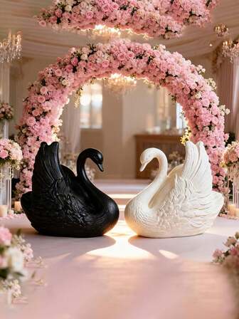 Svanformad silikonform - Högkvalitativ svanform, lämplig för ljus, hartspyssel - Elegant svankroppsform med hals och svans, för gör-det-själv, festdekoration, högtidsgåvor