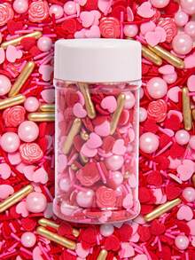 情人节甜点装饰、蛋糕装饰、混合尺寸、饼干装饰、冰淇淋、婚礼派对情人节生日装饰用品和工具，仅供装饰，不可食用