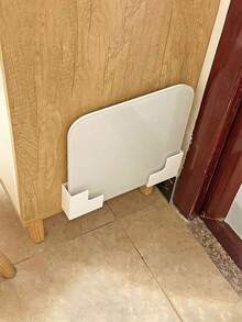 Bathroom/Kitchen Cabinet Storage Rack With Smart Scale - No Drilling Required, Includes Adhesive/Installation Accessories, White Modern Design, Weight Sensor, Durable Plastic, Space-Saving, Upper Shelf And Lower Storage, Suitable For Storing Toilet Paper, Towels, Medicine - Perfect For Small Bathrooms - Multicolor - View 5