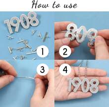 Zelphvt 12Pcs Pin To Pendant Converters 3 Sizes Brooch Pendant Converter Br Pin Necklace Adapter Jewelry Making Converters For Jewelry Making DIY Crafts (Golden And Silver) - 黑色 - 查看 5