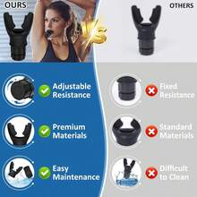 Breathing Trainer With Adjustable Resistance | Portable Respiratory Trainer With High-Grade Silicone | Compact Lung Exercise Device | Easy To Clean - Multicolor - View 7