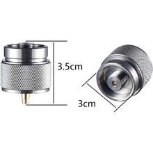 Camping Stove Adapter for 1LB Propane Tank with Lindal Valve EN417 Output Fits Outdoor LPG Canister Compact Portable Cooking Solution - como en la foto - Ver 3