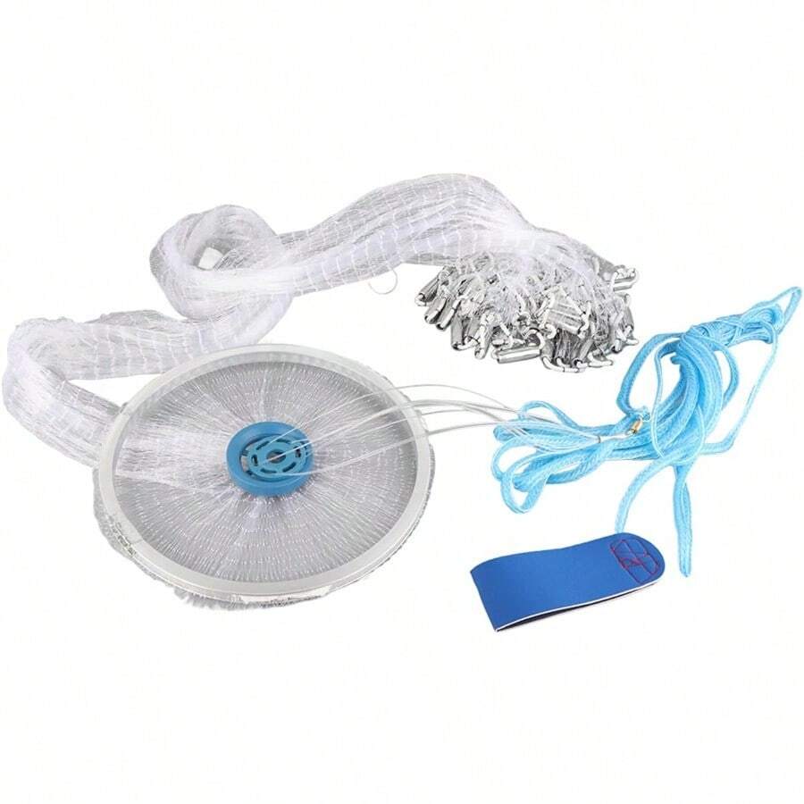 Red de pesca portatil para cebo duradera y de malla fina ideal para lanzar a mano en actividades acuaticas - 011 - Ver 1