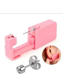 Ear Piercing Gun Kit - 6 Pack Self Ear Piercing Kit Pink Disposable Ear Piercing Tool Builted In Clear Zirconia Wholesale Home Use Piercing Kit - Multicolor - View 5
