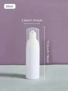 1pc/2pcs 30ml/40ml/50ml/60ml/80ml Mousse Foaming Bottle, Foaming Face Wash Refillable Bottle, Cosmetic Refill Bottle - White - View 12