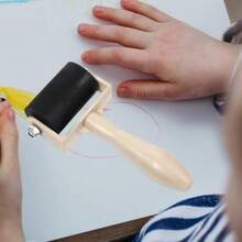 Gadpiparty Rodillo de Grabado para Impresion 5 Piezas Brayer de Tinta para Pintar Rodillo de Pegamento para Manualidades Infantiles Herramienta Ergonomica para Arte y EstampadoDurable, Sólido - Multicolor - Ver 8