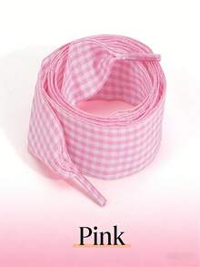 1 Pair 47 Inch Plaid Shoelaces, Flat Colorful Shoe Laces, Dopamine Theme Plaid Satin Shoelaces, Multiple Styles And Colors Available, No Metal Coating, Fashionable, Suitable For Sneakers And Casual Shoes, Shoe, Spring Summer Picks, Brides Maid Gifts, Room, Bedroom Decor, Bedroom Decor, Beach, Travel, For Men, For Women, Vacation,Women's Day,Travel Essentials,Wedding Favours,Y2k,Bedroom,Car Accessories Women,Kitchen Decor,Cute Stuff,Mother's Day Gift,Bedroom Decor,Garden,Kitchen Decor,Summer,Beach,Travel Essentials,Room Decor,Squishy,Graduation,Shoe Rack,Storage Saver,Outdoor,Garden,Travel Essential,Portable,Beach Essential,Graduation Season,Commencement,Graduation Ceremony,Graduation Gift,Graduation Present,Graduation Gift,Graduation Present,Congrats Grad,Congratulations Graduate,Valedictorian,Finish School,Graduation Party - Multicolor - View 10
