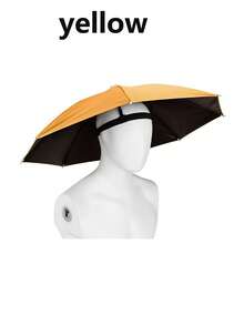 免手持可折叠防紫外线遮阳帽 - 全天候防护，适用于钓鱼、徒步、露营、户外和农业探险 - 便携多功能