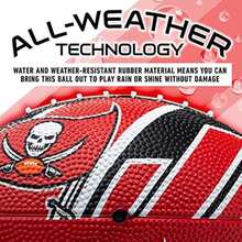 'Franklin Sports  Team Footballs - Rubber Youth Mini Footballs for All  Teams - Kids Junior 8.5'' Football -  Licensed Footballs'(Bucaneros de Tampa Bay) - Multicolor - Ver 4
