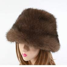 Chapeau seau pour femmes - Tabac - Voir 1