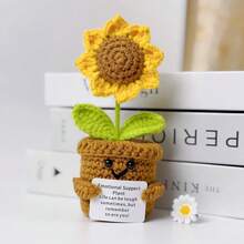 充满正能量的钩针动物，情感励志生日礼物，手工制作的企鹅、鲨鱼、鸭子、猫咪图案，送给朋友、女性、同事、学生的礼物，适合生日、圣诞节、情人节等场合。 - 彩色 - 查看 28